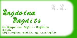 magdolna magdits business card